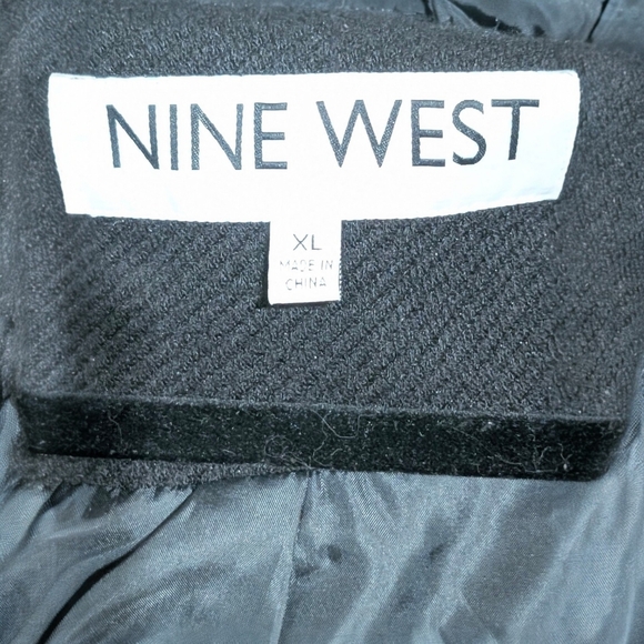 🖤 NWT Nine West Hooded Duffle Jacket Black Size XL - Picture 9 of 16